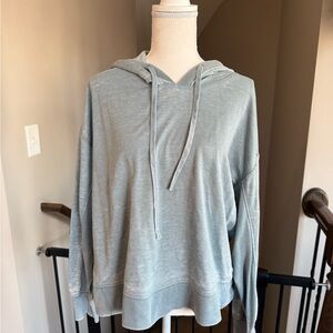 Light Blue Hooded Sweatshirt